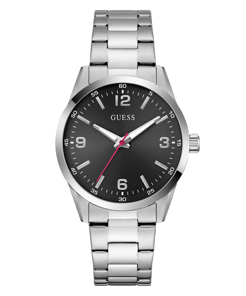 GUESS Mens Silver Tone Analog Watch - Image 4