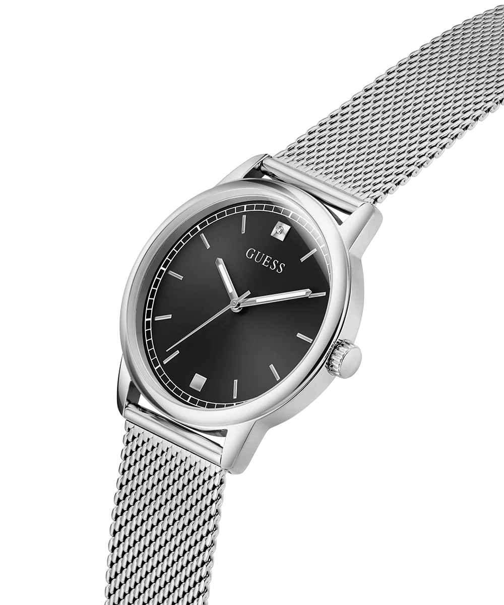 GUESS Mens Silver Tone Analog Watch - Image 2