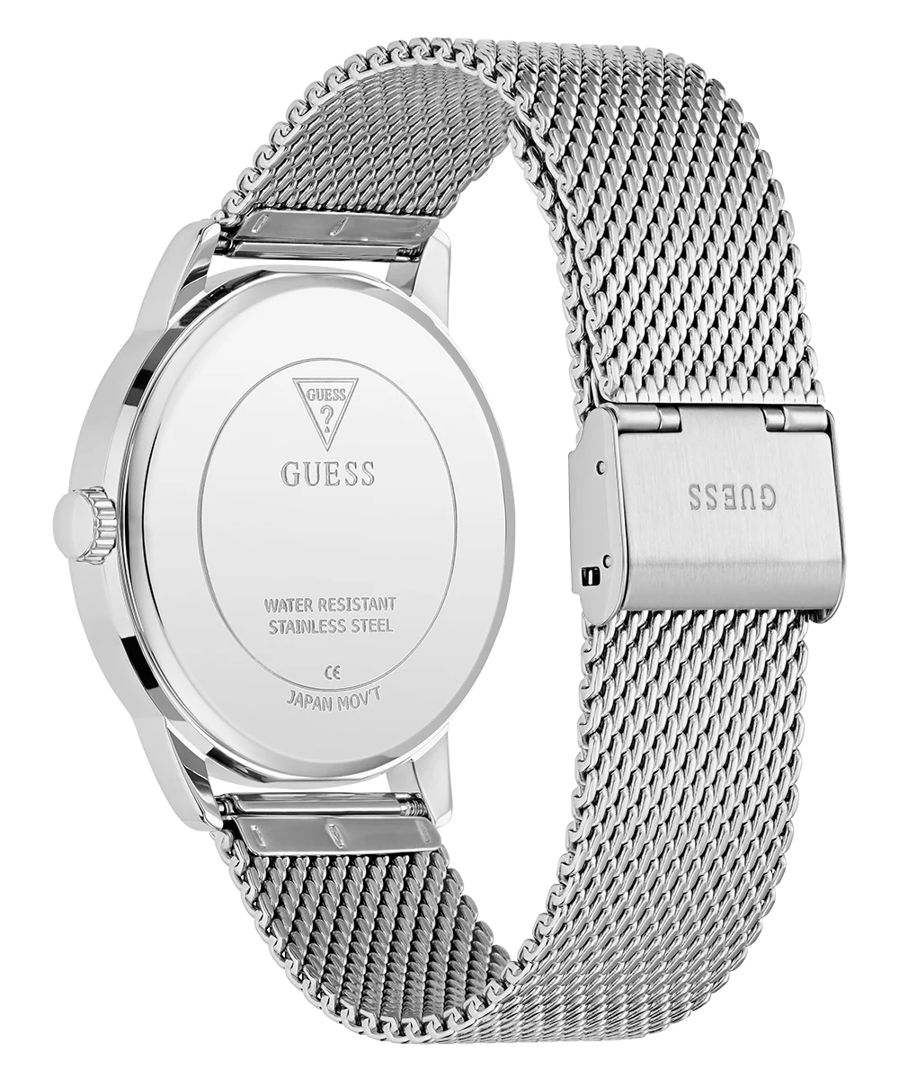 GUESS Mens Silver Tone Analog Watch - Image 7