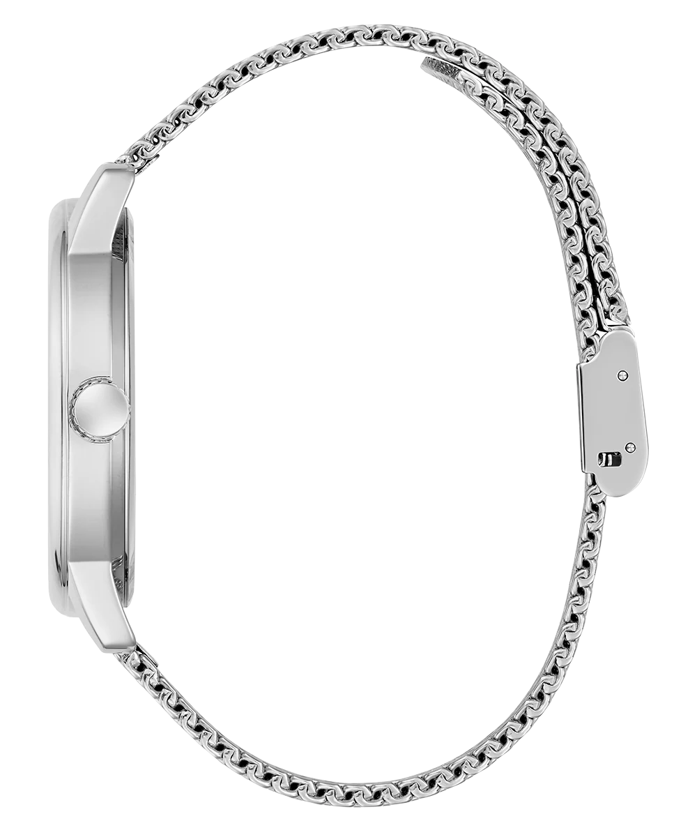 GUESS Mens Silver Tone Analog Watch - Image 8