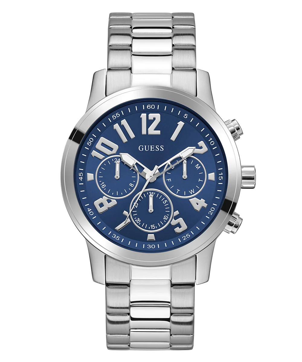 GUESS Mens Silver Tone Analog Watch - Image 6