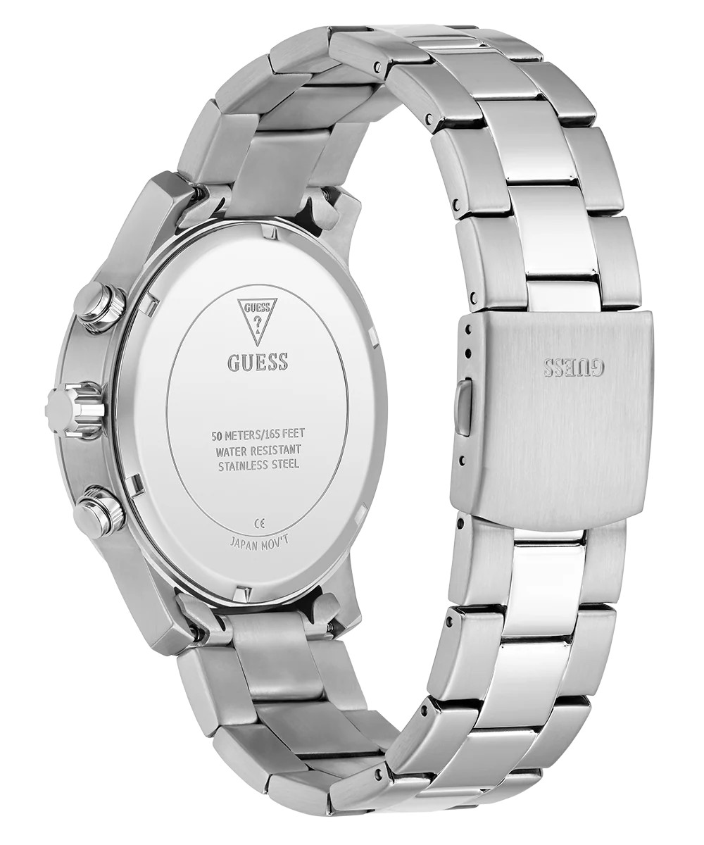 GUESS Mens Silver Tone Analog Watch - Image 7