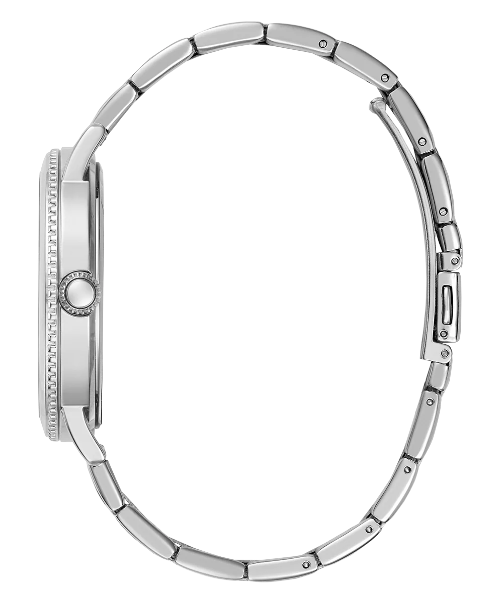 GUESS Mens Silver Tone Analog Watch - Image 2