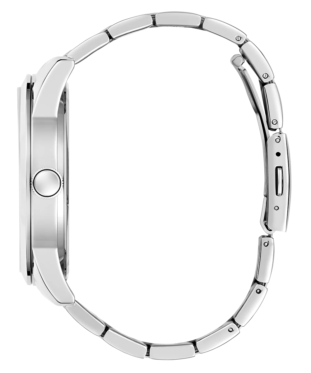 GUESS Mens Silver Tone Analog Watch - Image 2