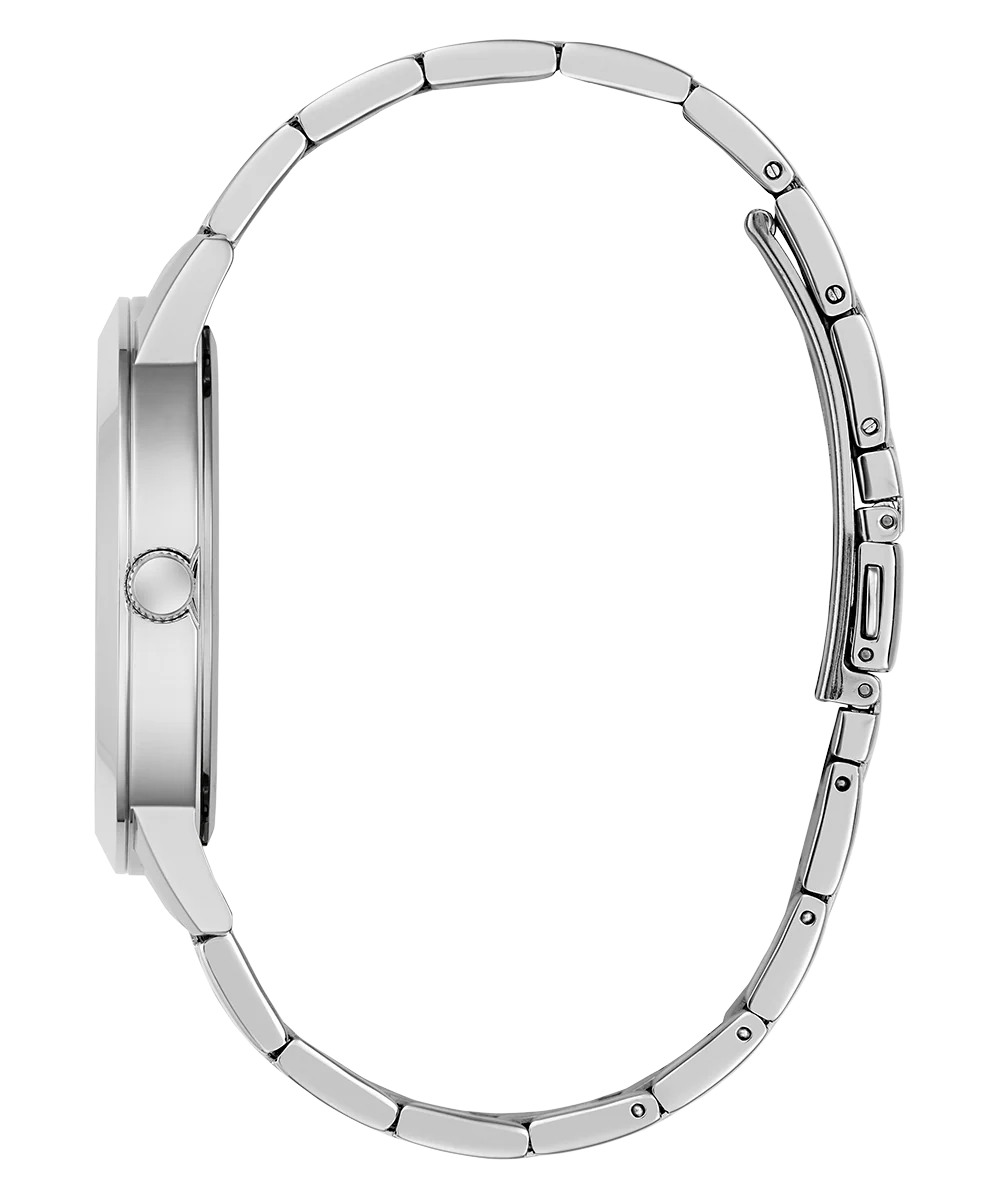 GUESS Mens Silver Tone Analog Watch - Image 3