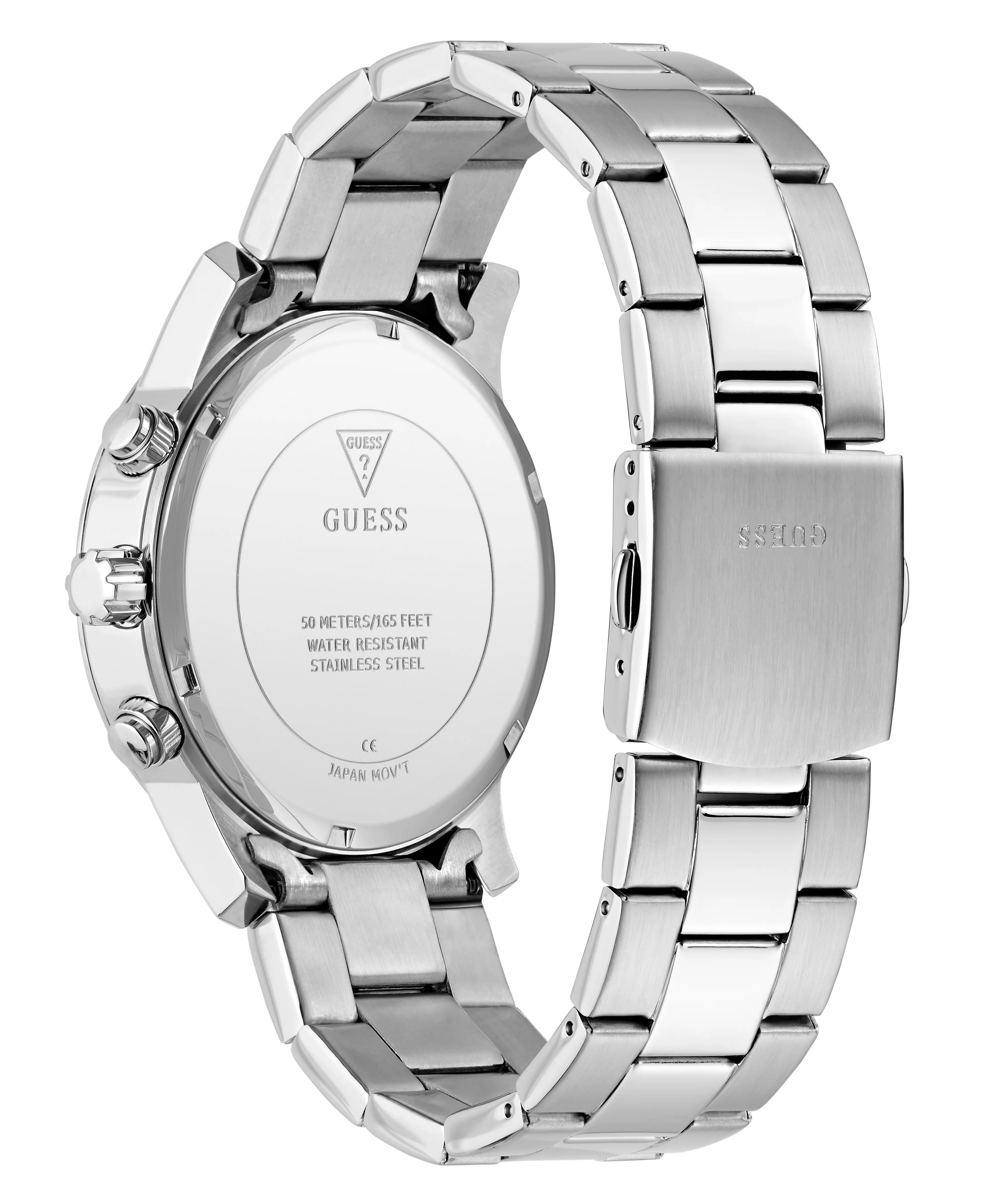 GUESS Mens Silver Tone Chronograph Watch - Image 7