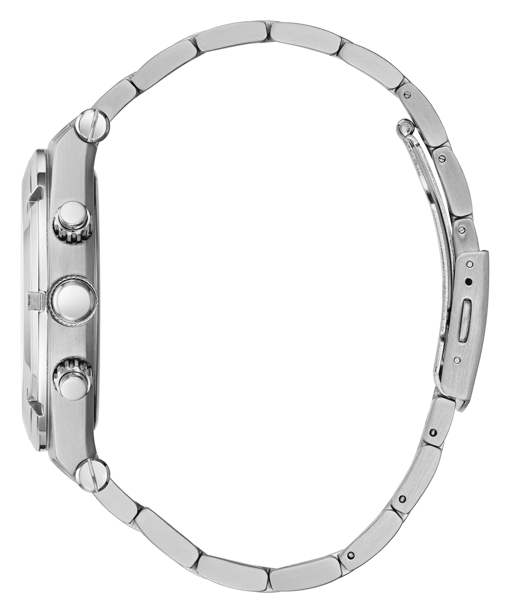 GUESS Mens Silver Tone Multi-function Watch - Image 5