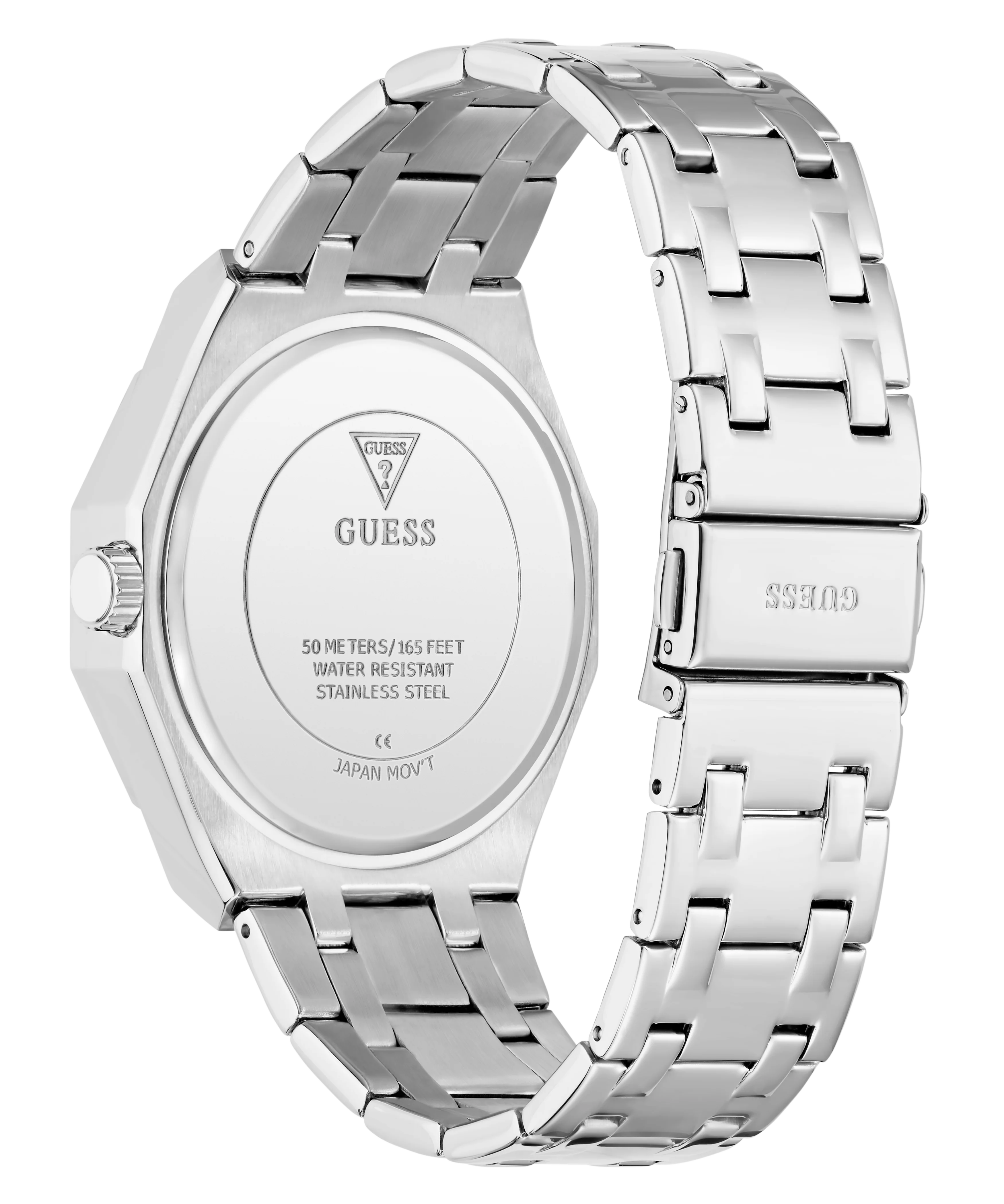 GUESS Mens Silver Tone Multi-function Watch - Image 4