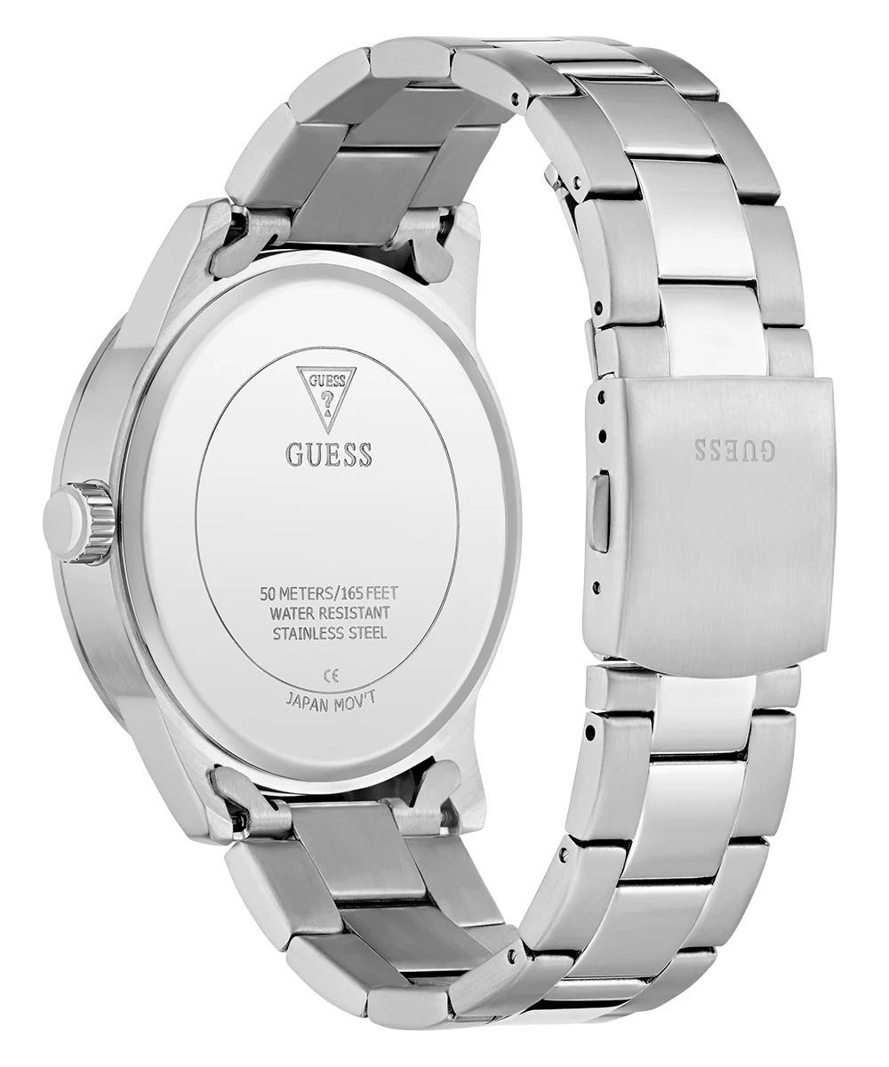 GUESS Mens Silver Tone Multi-function Watch - Image 7