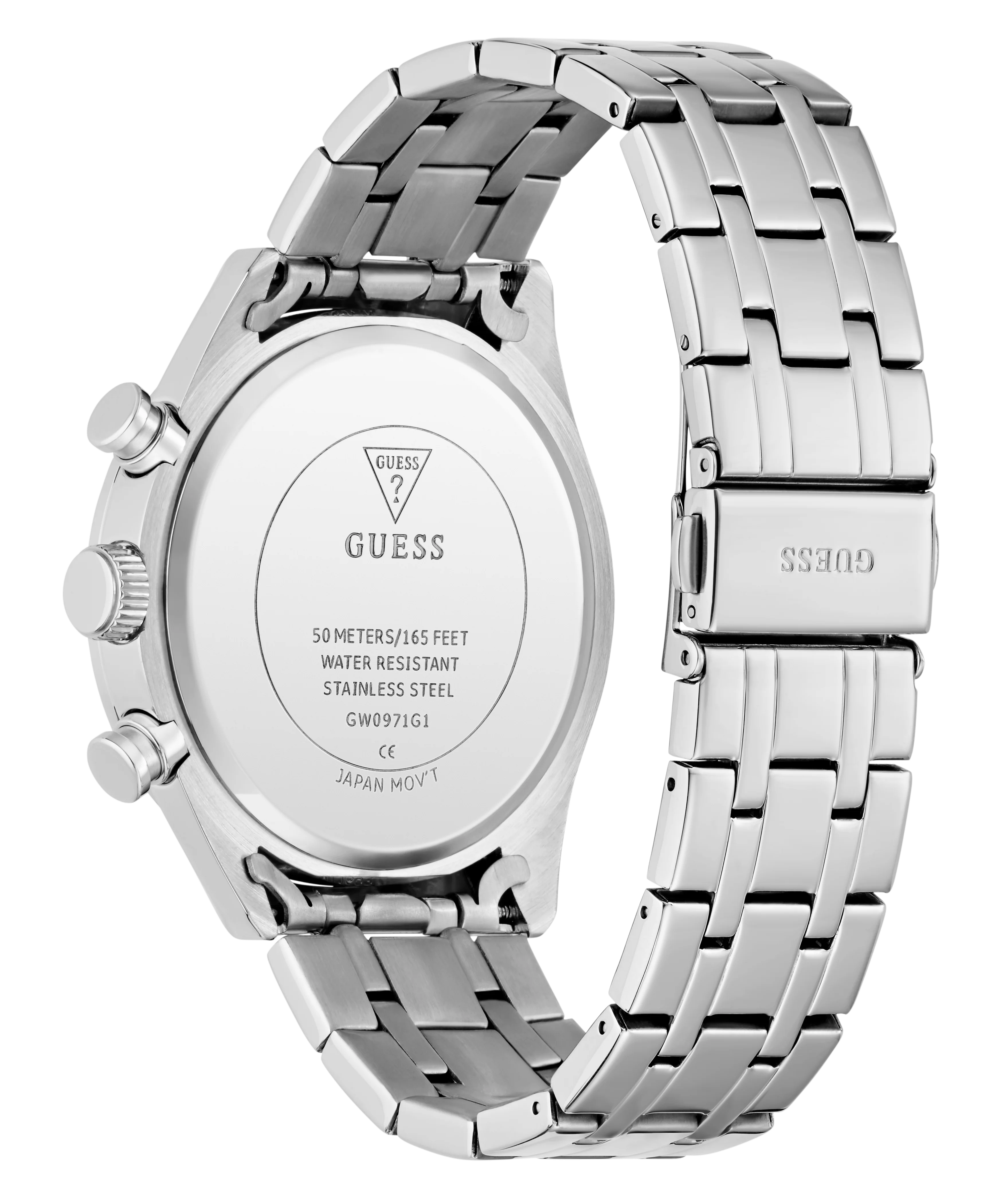 GUESS Mens Silver Tone Multi-function Watch - Image 7