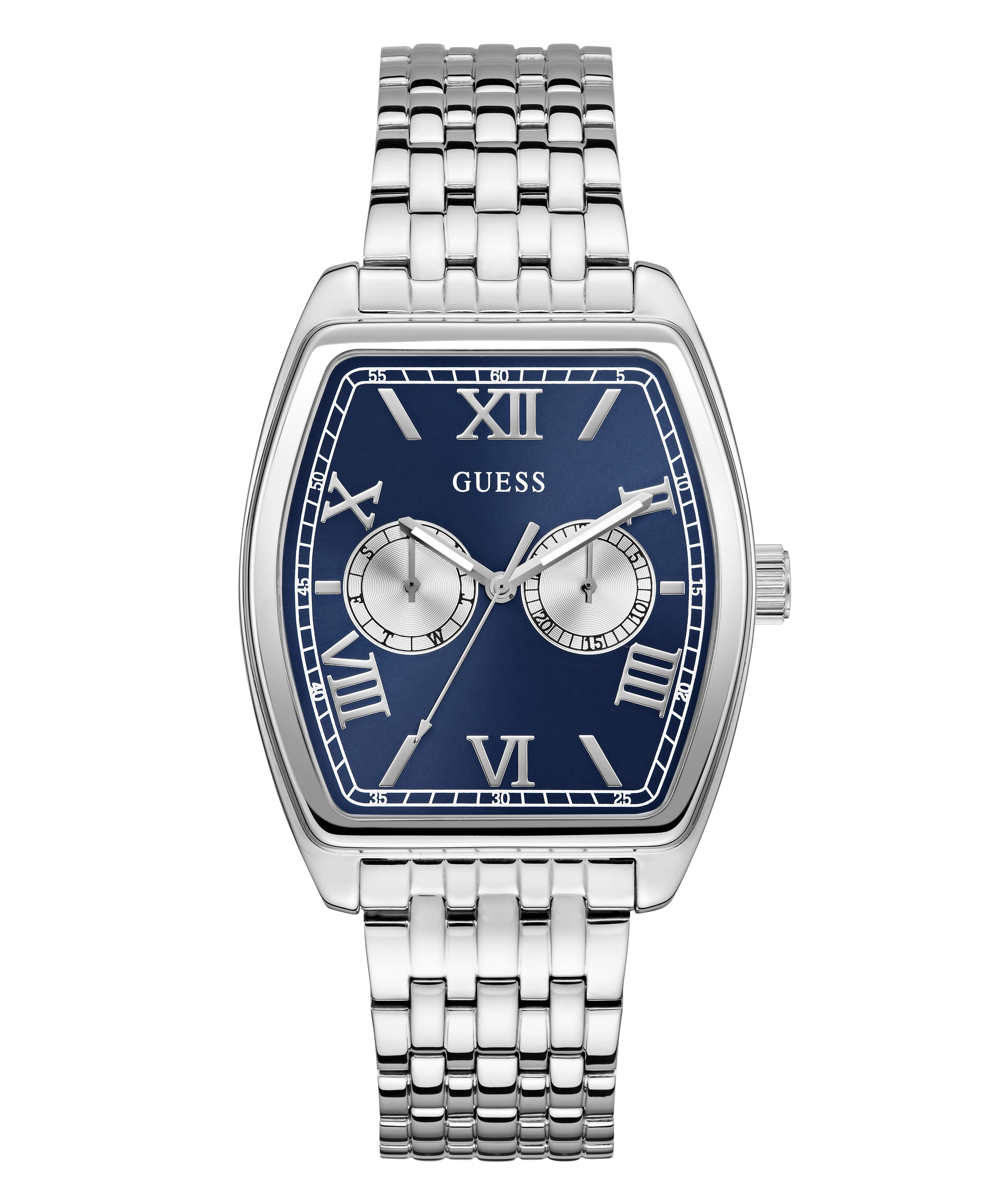 GUESS Mens Silver Tone Multi-function Watch - Image 6