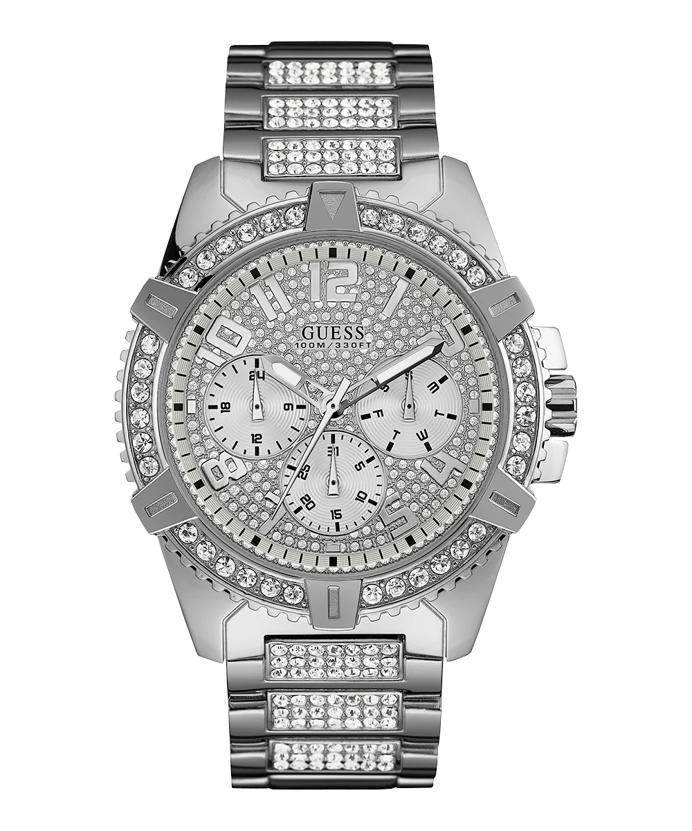 GUESS Mens Silver Tone Multi-function Watch - Image 4