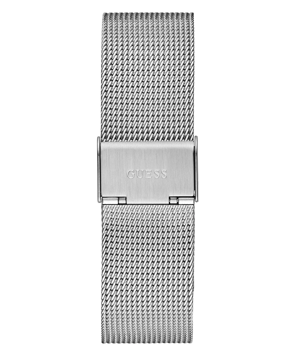 GUESS Mens Silver Tone Silver Analog Watch - Image 3
