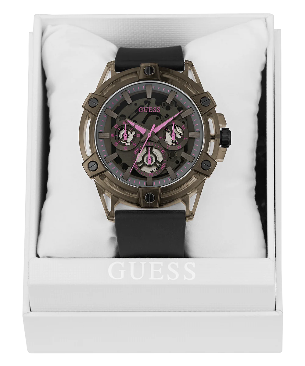 GUESS Mens Sporting Pink Limited Edition Watch - Image 11