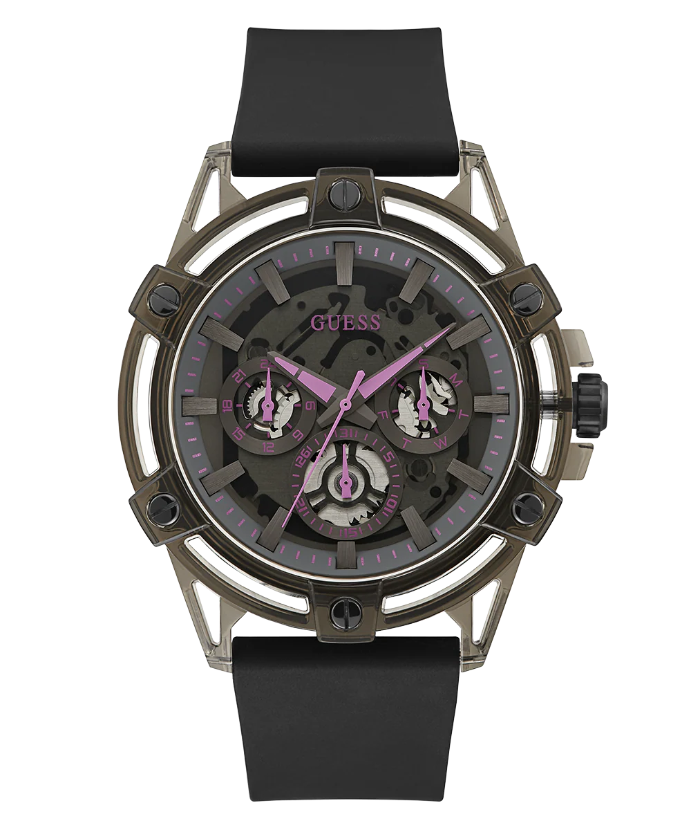 GUESS Mens Sporting Pink Limited Edition Watch - Image 6