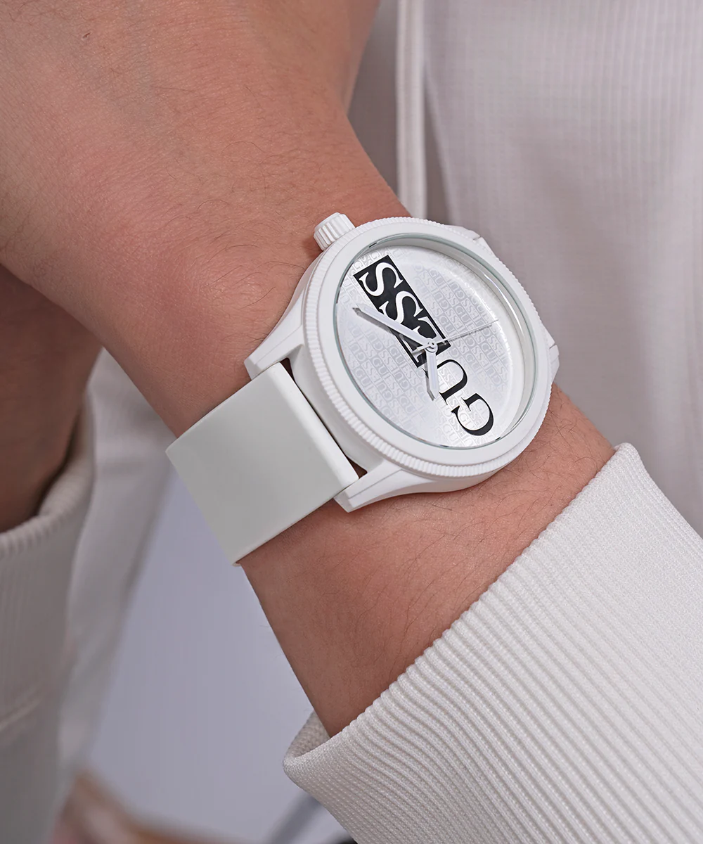 GUESS Mens White Analog Watch - Image 3