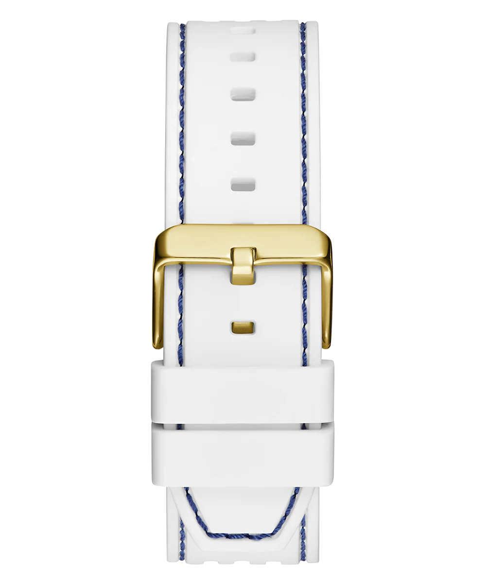 GUESS Mens White Blue Multi-function Watch - Image 8
