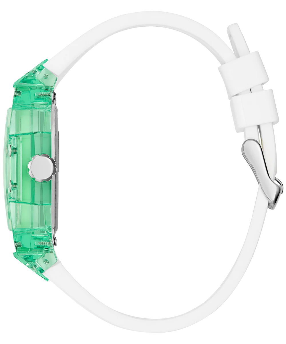 GUESS Mens White Green Multi-function Watch - Image 8