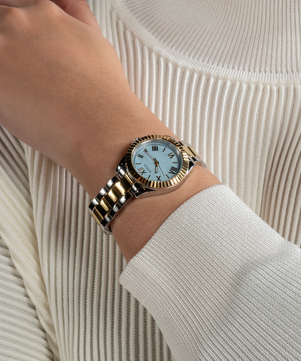 GUESS Mini Luna Ladies 2-Tone Analog Watch - Image 2
