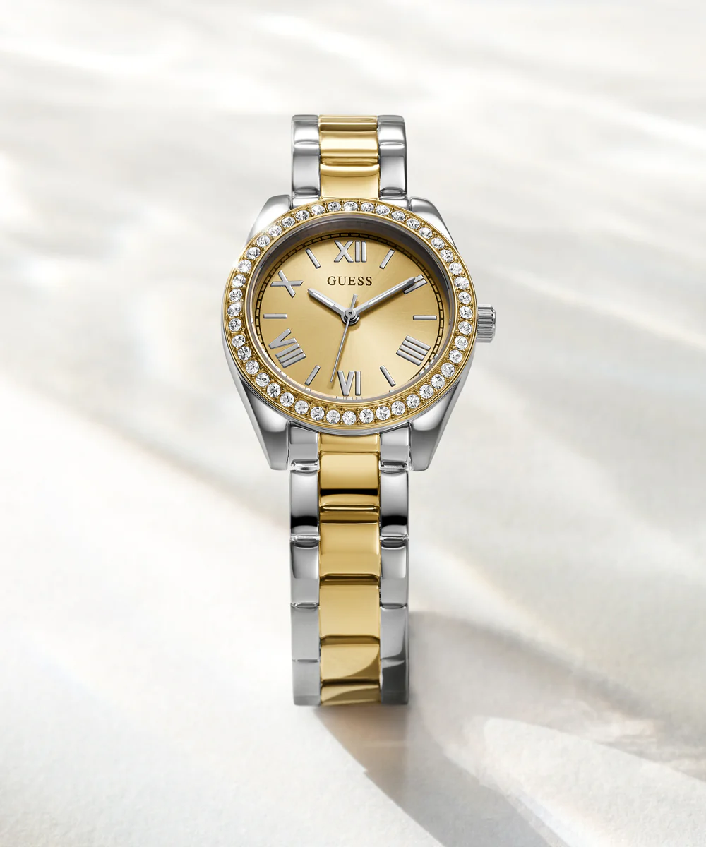 GUESS Mini Luna Ladies 2-Tone Analog Watch - Image 2