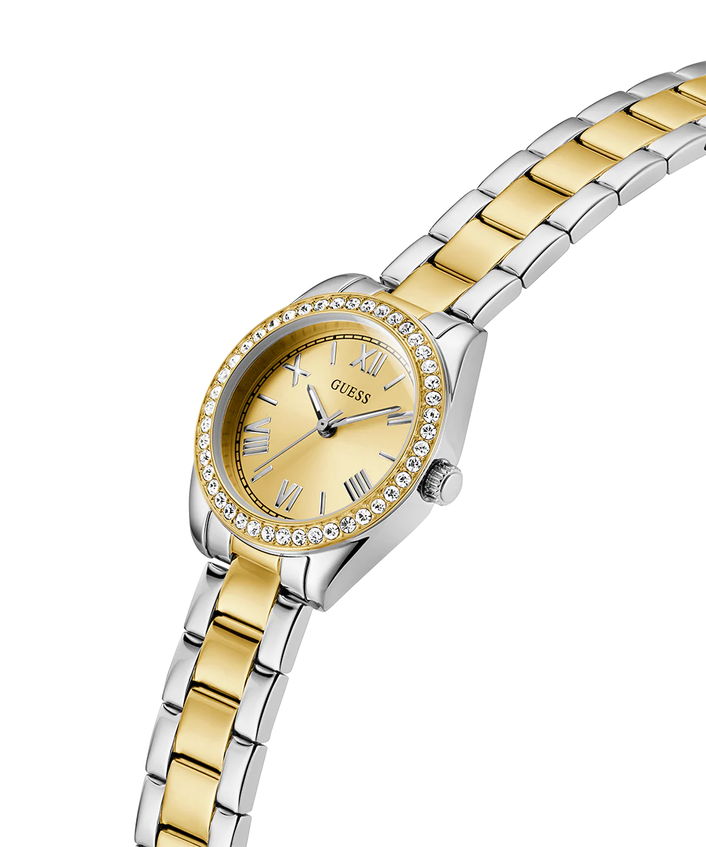 GUESS Mini Luna Ladies 2-Tone Analog Watch - Image 3