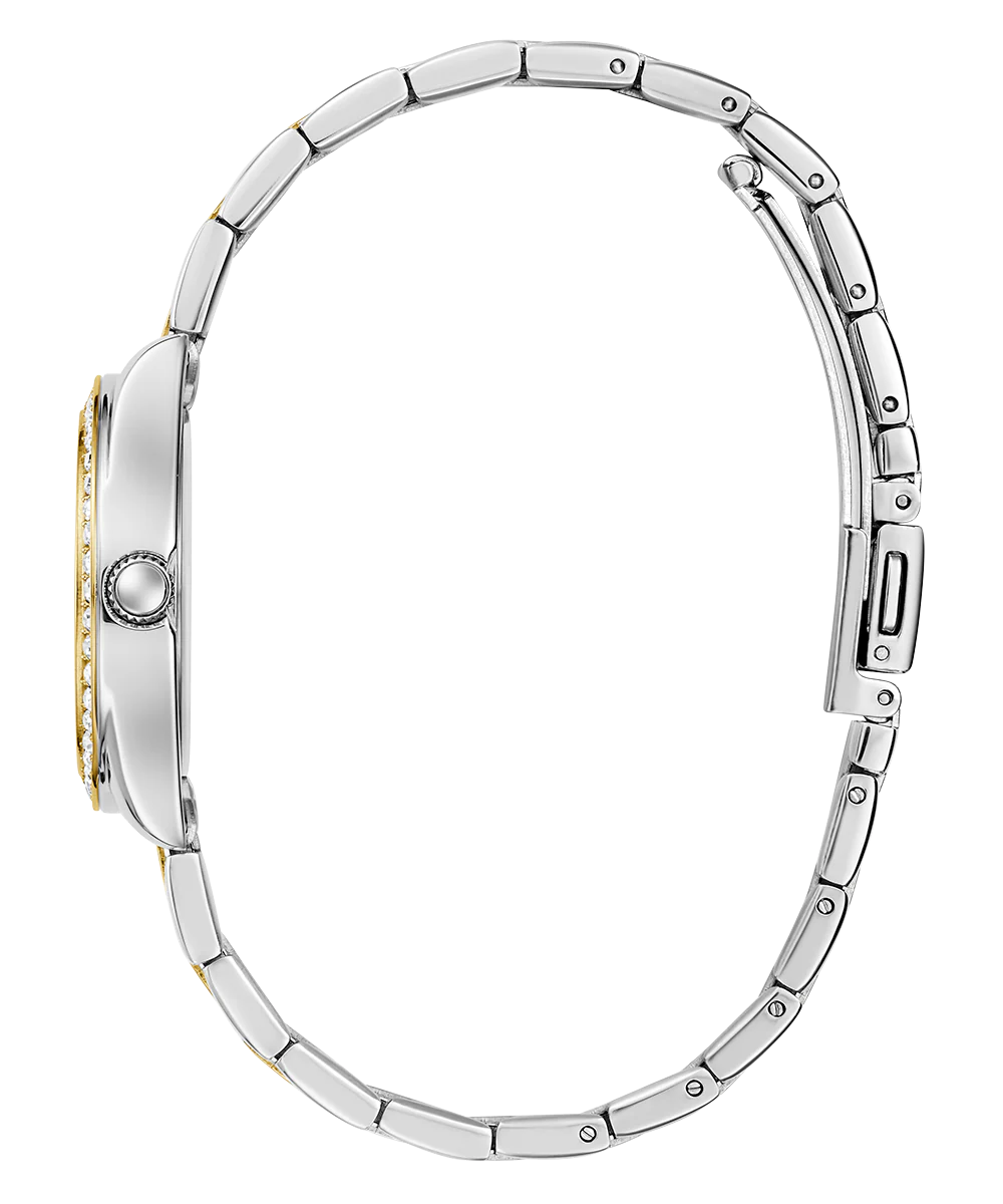 GUESS Mini Luna Ladies 2-Tone Analog Watch - Image 6