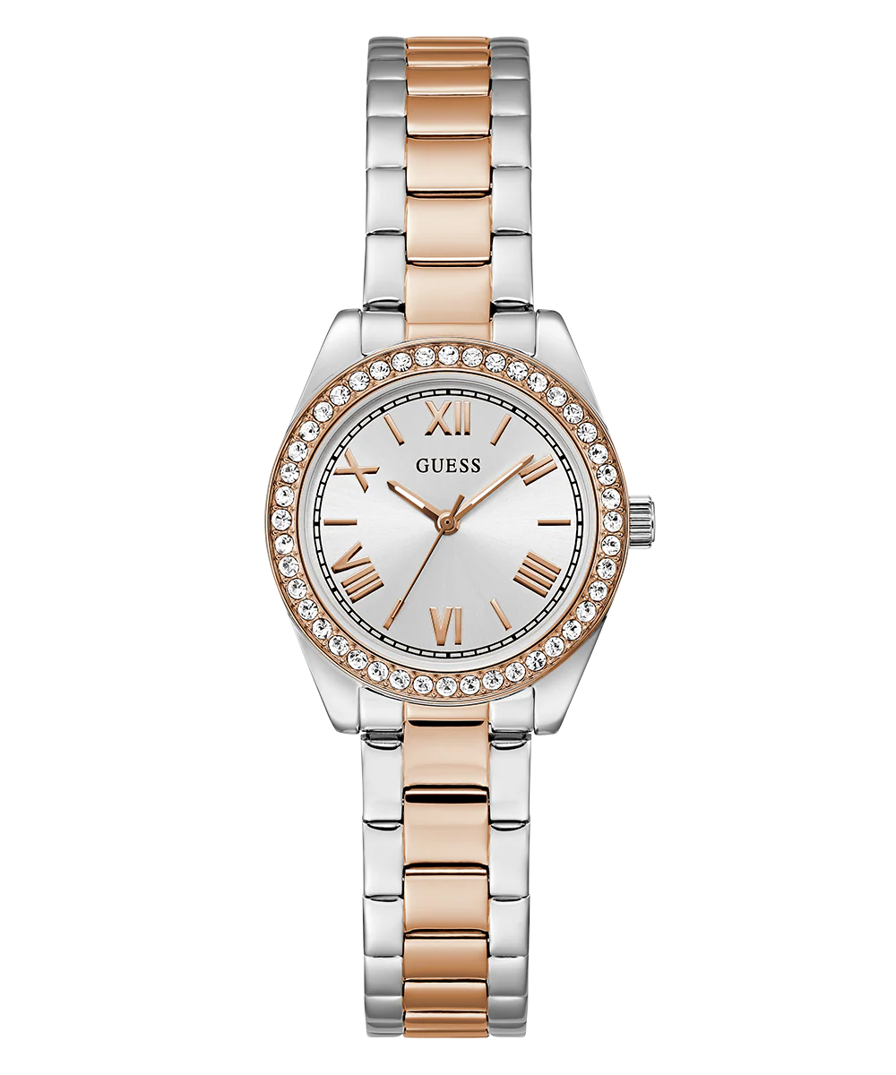 GUESS Mini Luna Ladies 2-Tone Analog Watch - Image 3