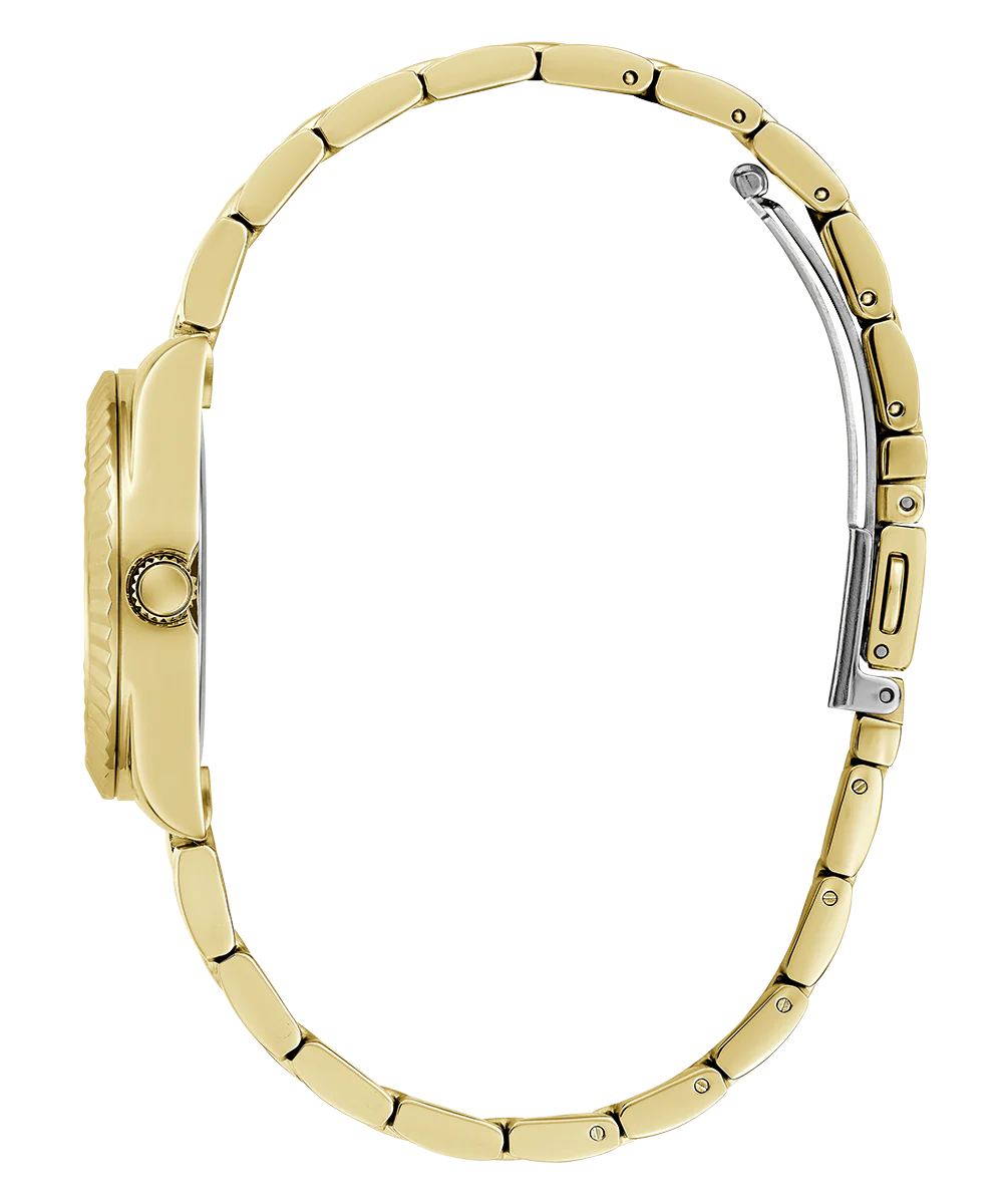 GUESS Mini Luna Ladies Gold Tone Analog Watch - Image 8