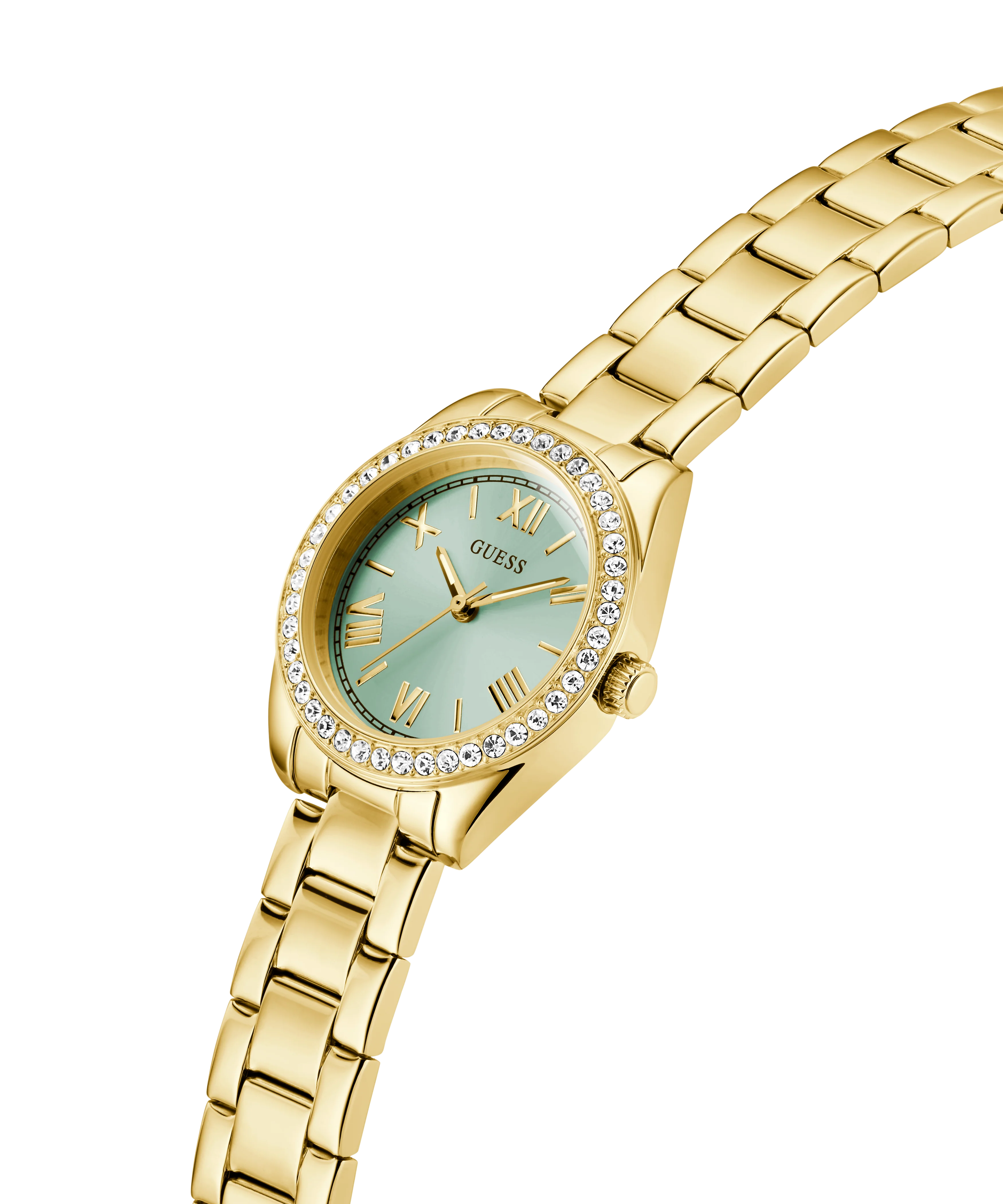 GUESS Mini Luna Ladies Gold Tone Analog Watch - Image 2