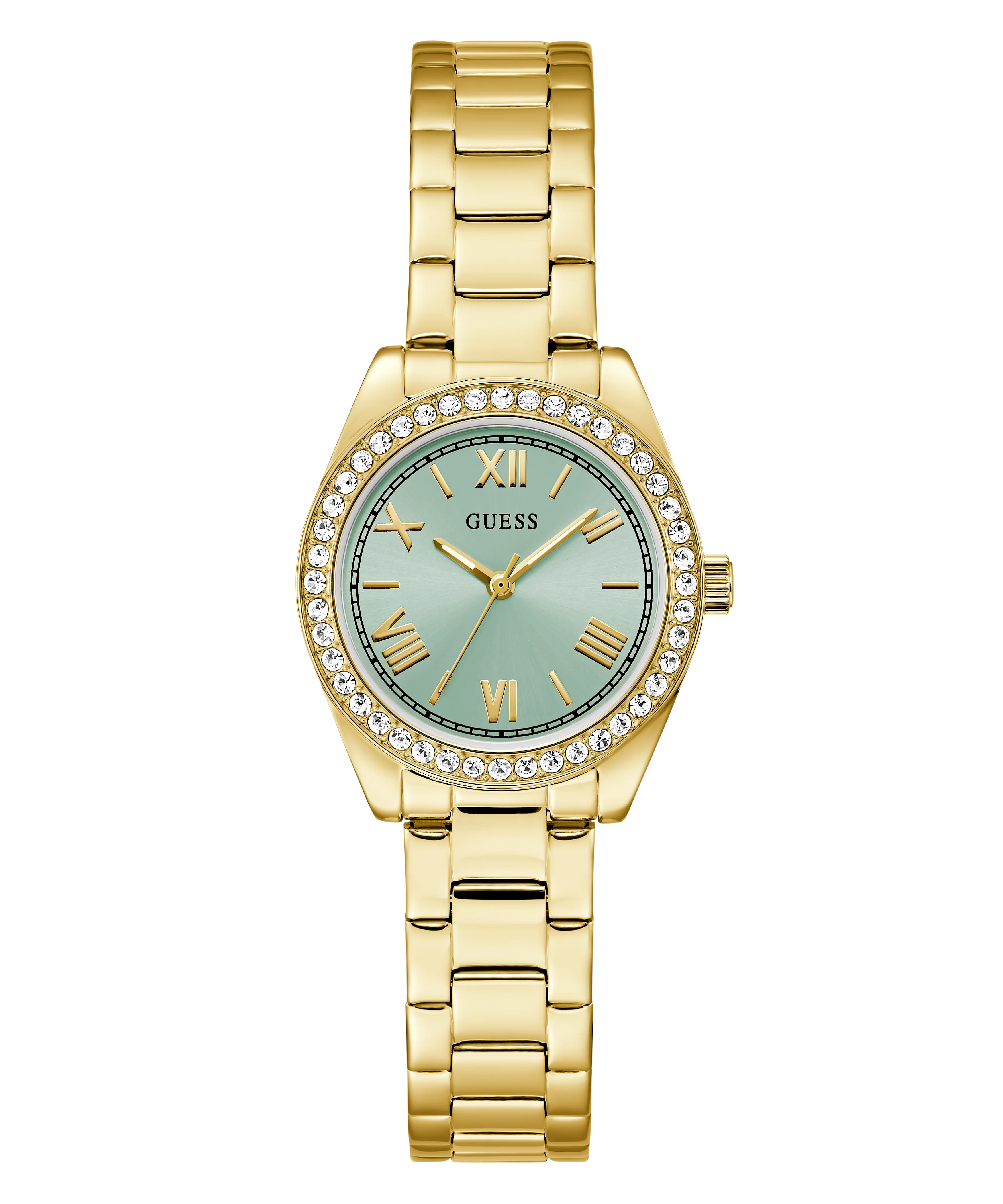 GUESS Mini Luna Ladies Gold Tone Analog Watch - Image 4
