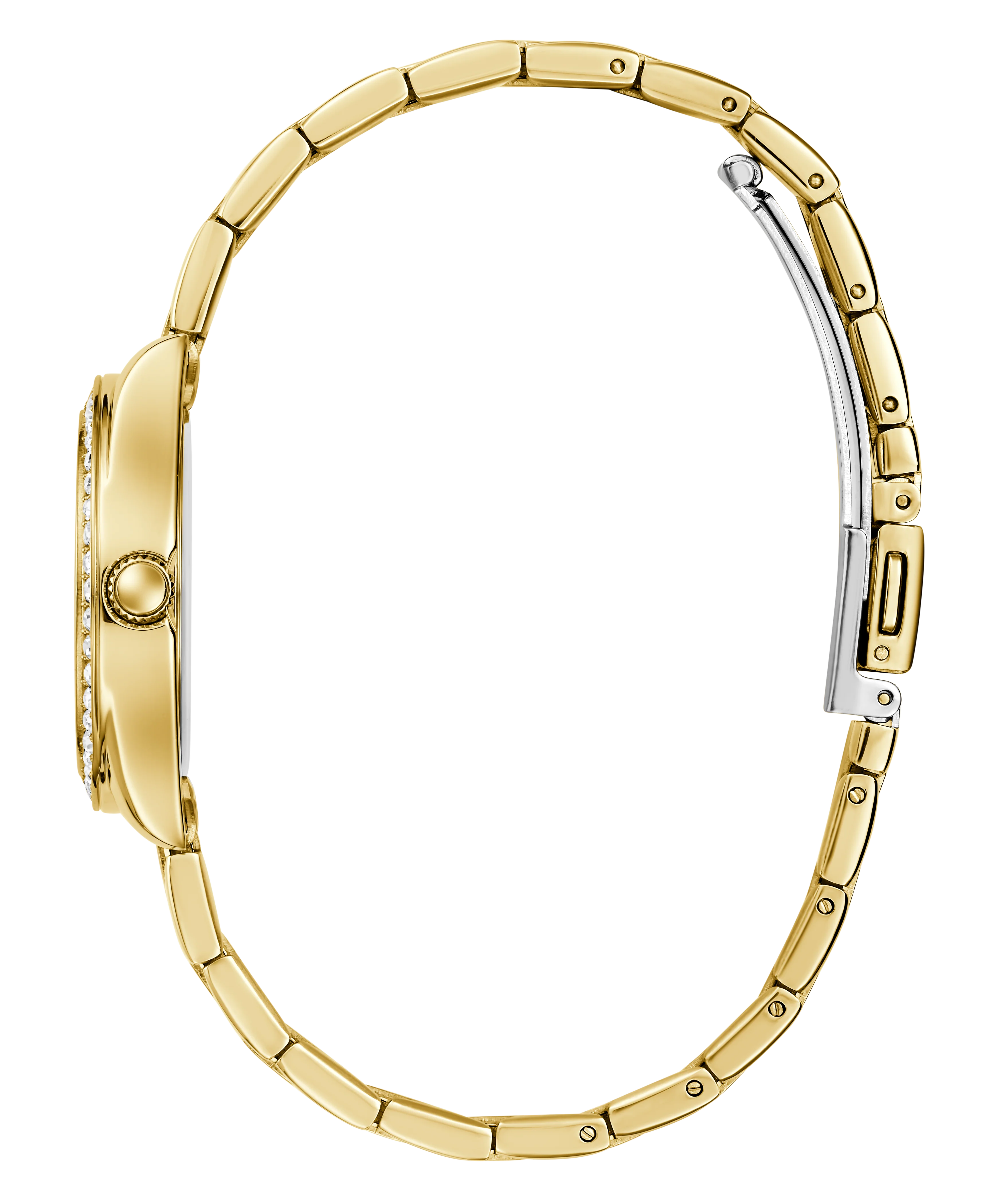 GUESS Mini Luna Ladies Gold Tone Analog Watch - Image 8