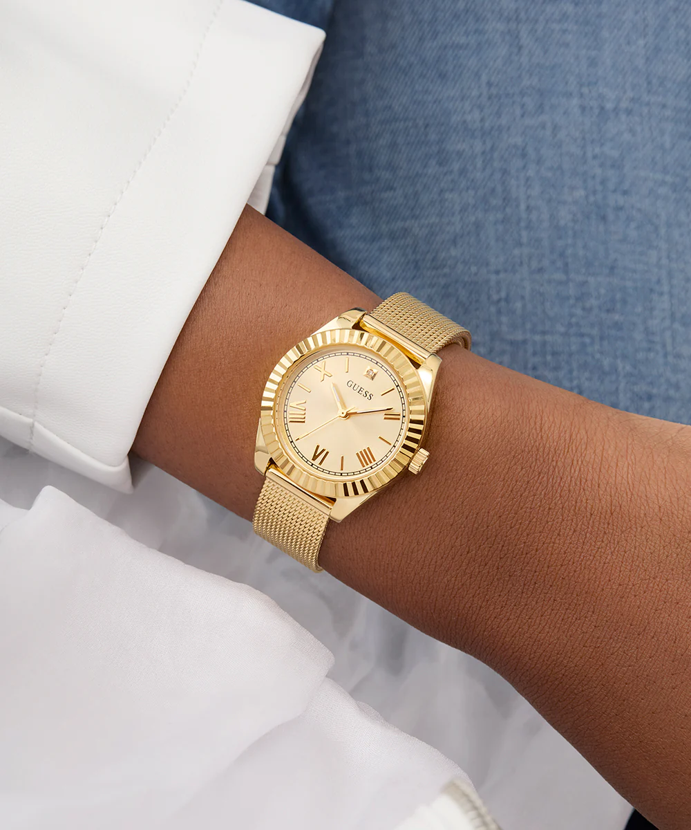 GUESS Mini Luna Ladies Gold Tone Analog Watch - Image 6