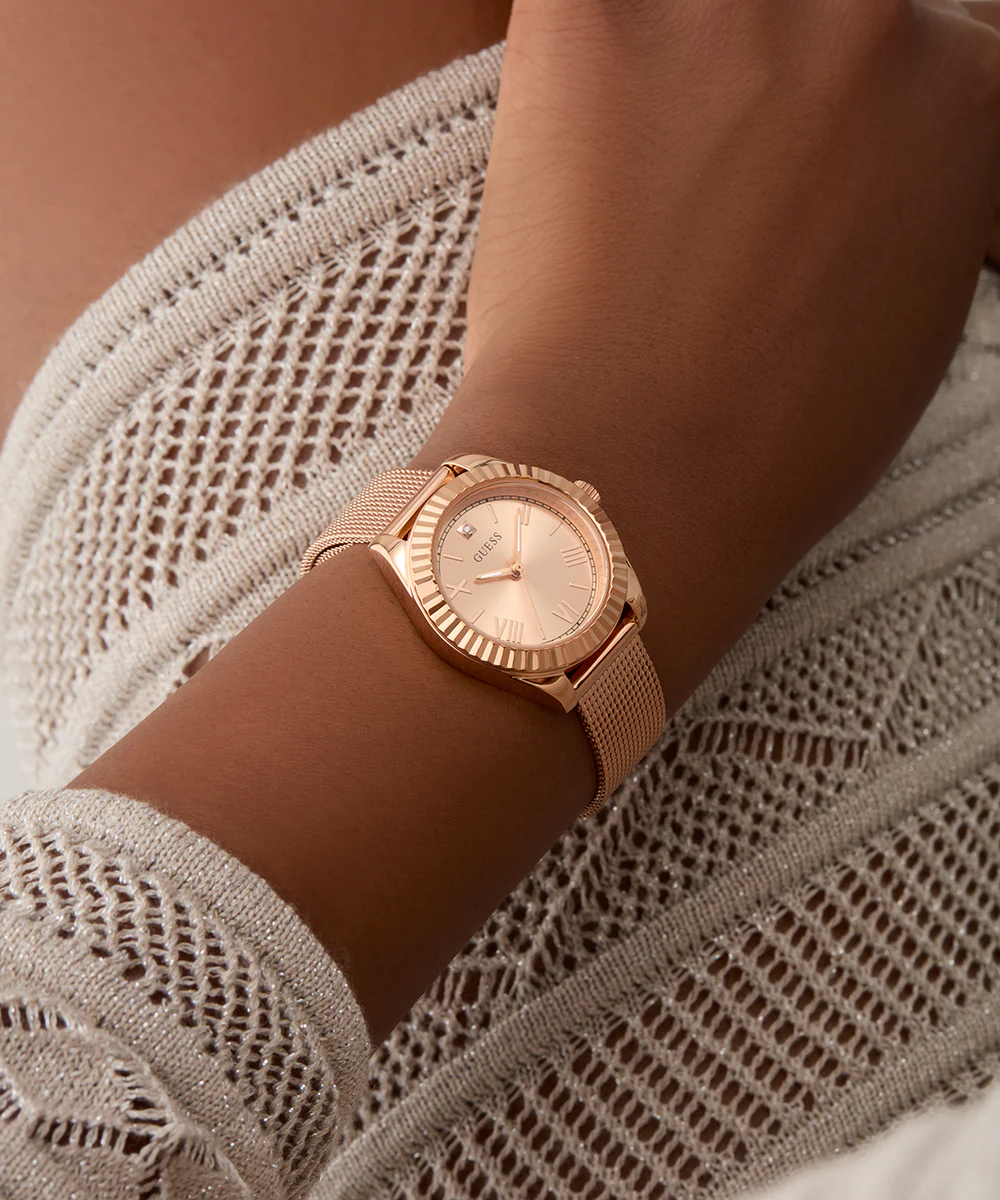 GUESS Mini Luna Ladies Rose Gold Tone Analog Watch - Image 6