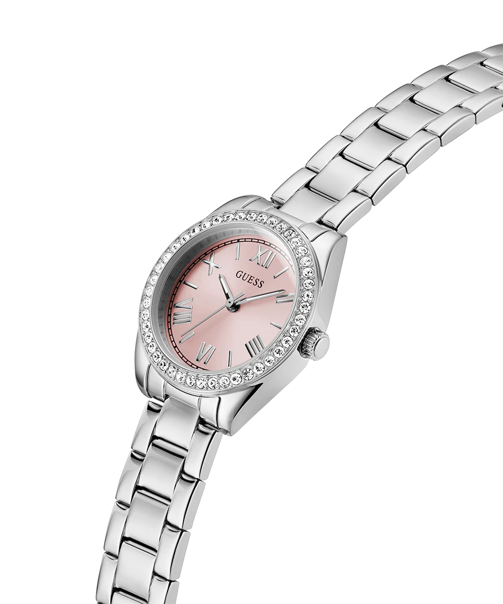 GUESS Mini Luna Ladies Silver Tone Analog Watch - Image 2
