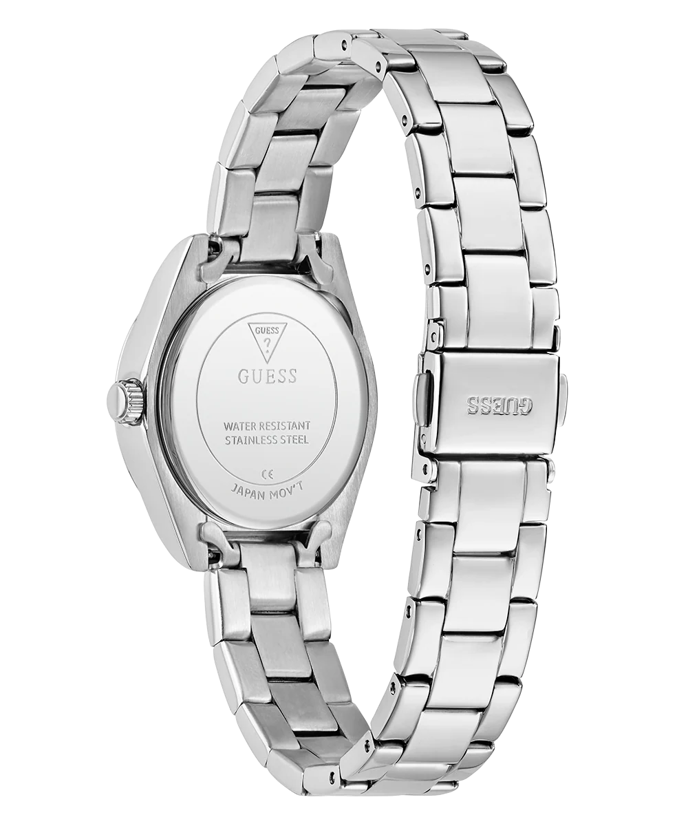 GUESS Mini Luna Ladies Silver Tone Analog Watch - Image 8