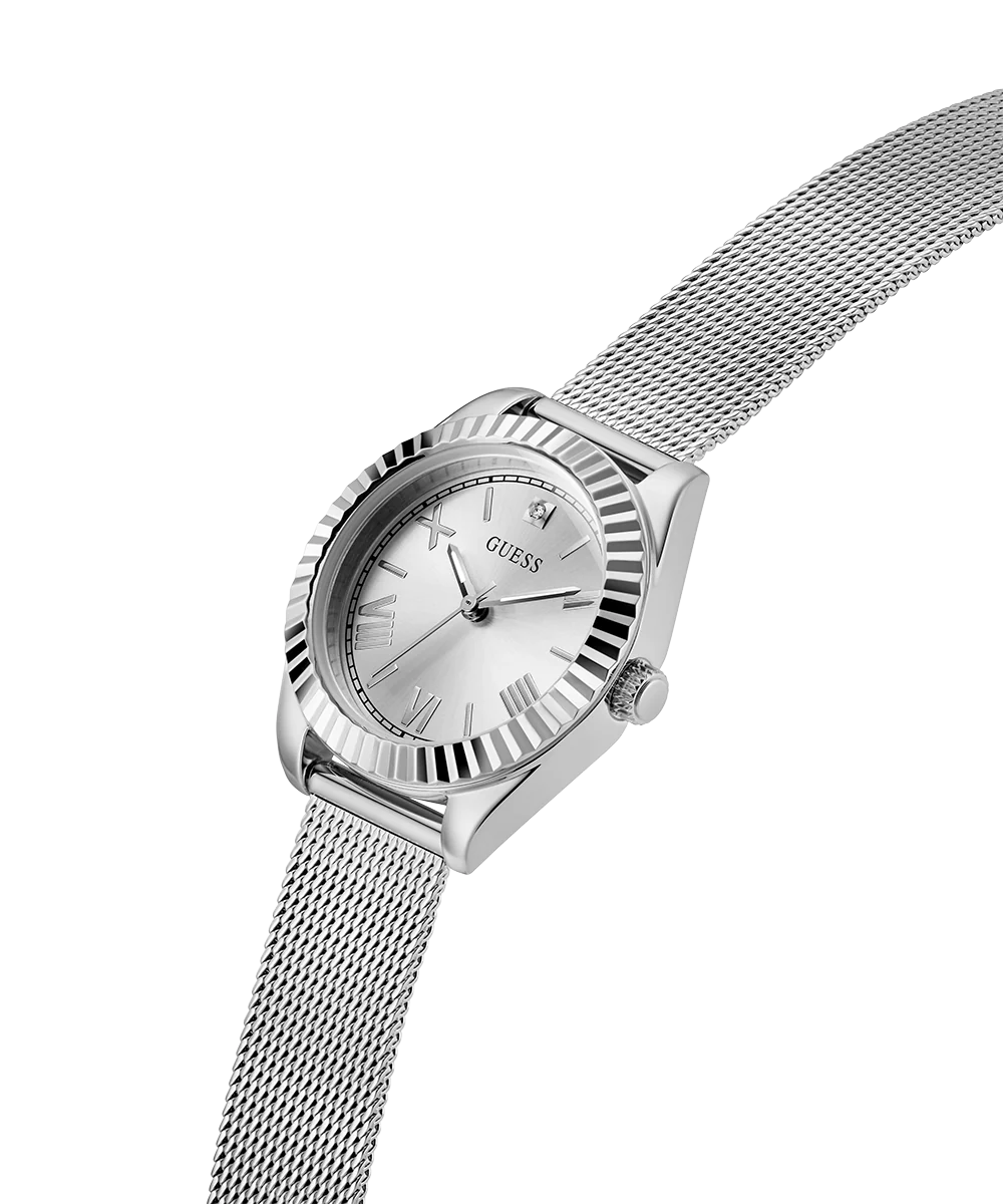 GUESS Mini Luna Ladies Silver Tone Analog Watch - Image 2