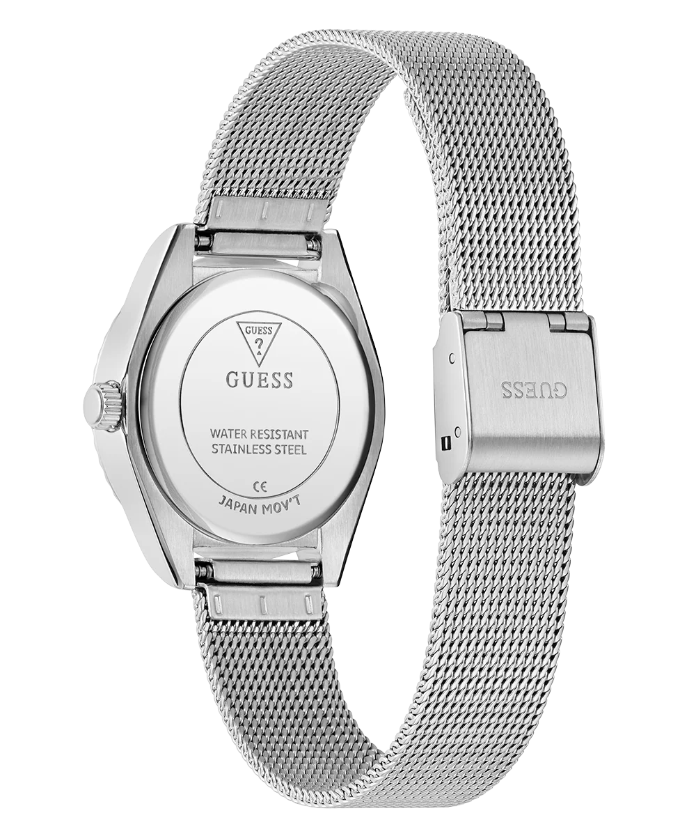 GUESS Mini Luna Ladies Silver Tone Analog Watch - Image 6