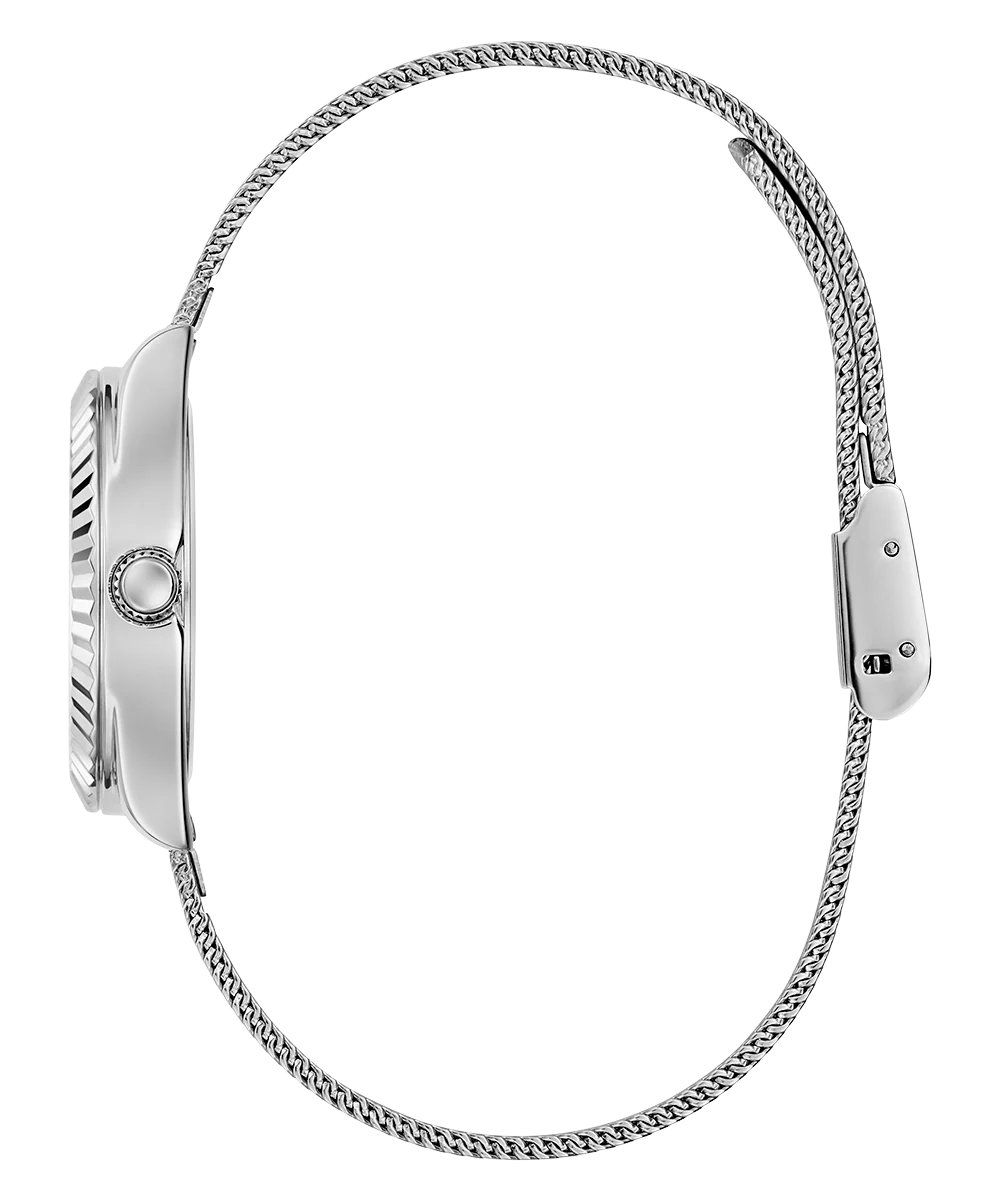 GUESS Mini Luna Ladies Silver Tone Analog Watch - Image 8