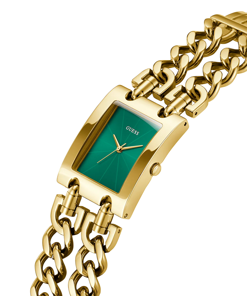 GUESS Mod Heavy Metal Ladies Gold Tone Analog Watch - Image 2