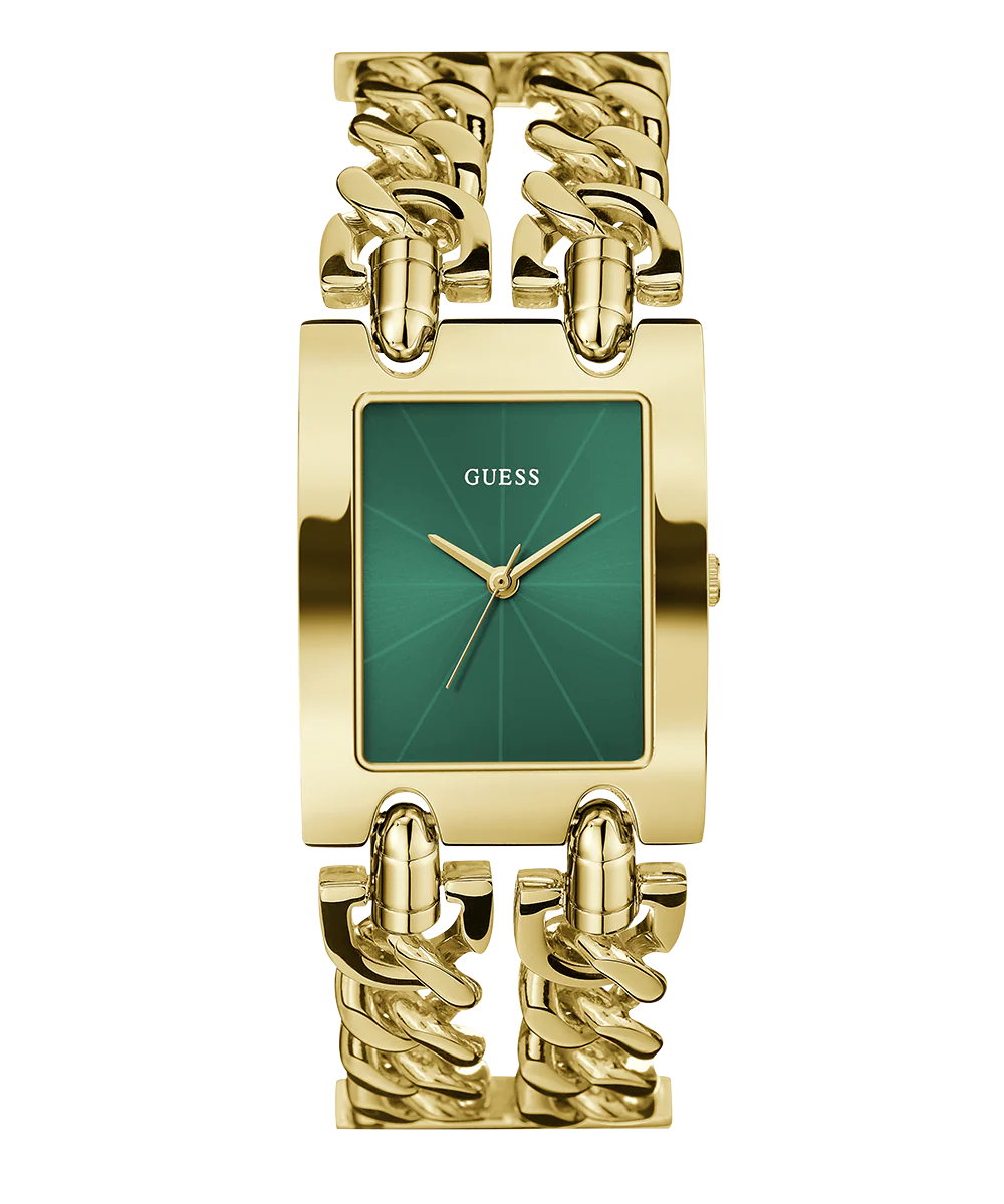 GUESS Mod Heavy Metal Ladies Gold Tone Analog Watch - Image 4