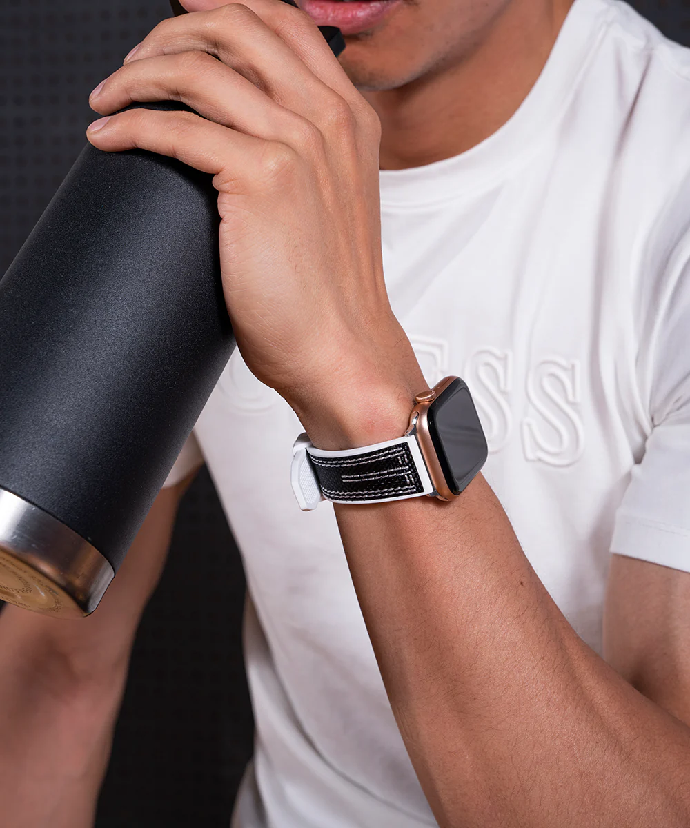 GUESS Nylon on Silicone Band for Apple 42-44 mm Watch - Image 2