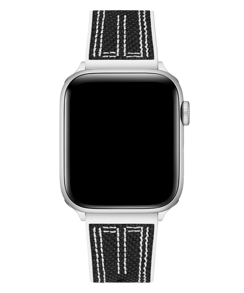 GUESS Nylon on Silicone Band for Apple 42-44 mm Watch - Image 3