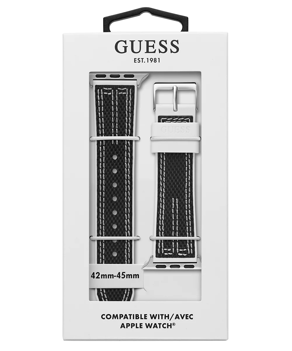 GUESS Nylon on Silicone Band for Apple 42-44 mm Watch - Image 7