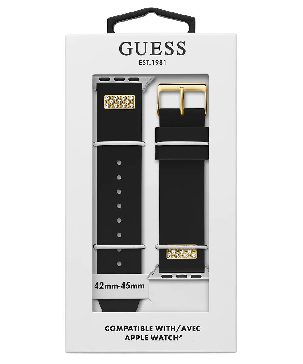 GUESS Silcone Band with Crystal inserts for Apple 42-44 mm Watch - Image 7