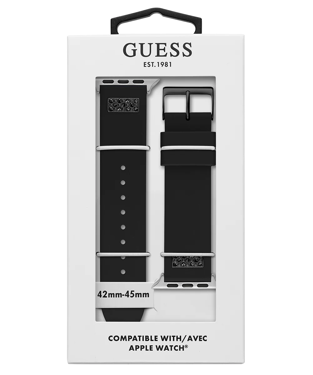 GUESS Silcone Band with Crystal inserts for Apple 42-44 mm Watch - Image 7