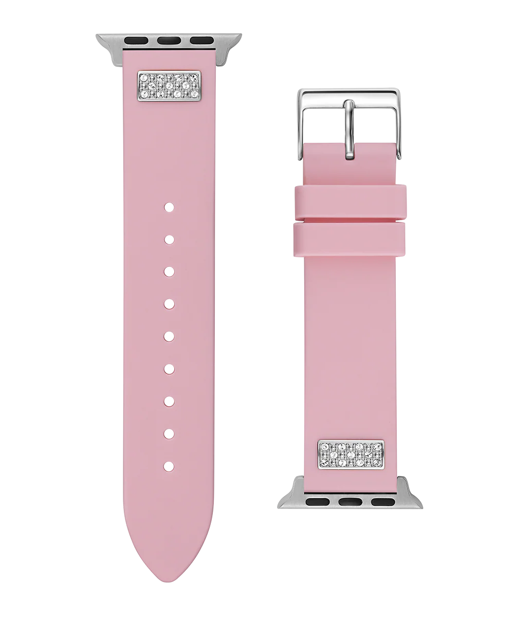 GUESS Silcone Band with Crystals insert for Apple 38-40 mm Watch - Image 4
