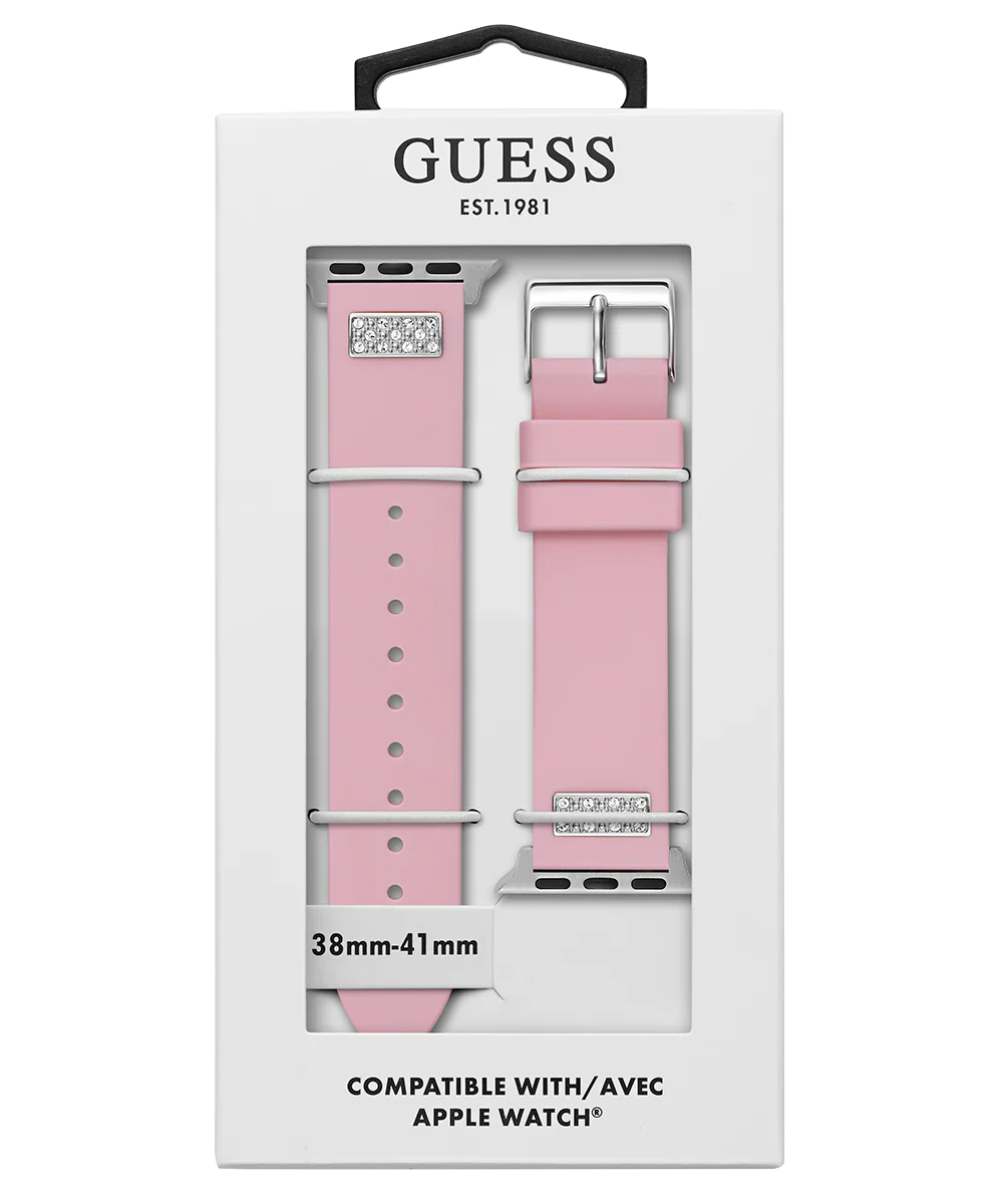 GUESS Silcone Band with Crystals insert for Apple 38-40 mm Watch - Image 7
